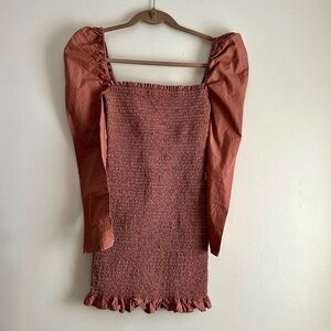 Wilfred • Maelys Cotton Poplin Smocked Dress‎